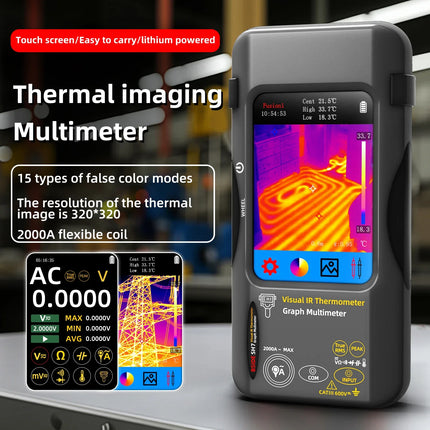 DIBELLAY BSIDE SH9/SH7 Thermal Imager & Multimeter 2-in-1 (320×320, 20000 Counts) – Auto & Heating