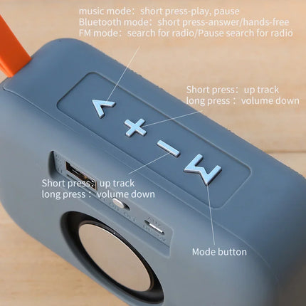 TG506 Portable Bluetooth Speaker – Waterproof, FM & TF Card
