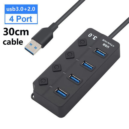 USB 3.0 Hub 7 Ports 5Gbps with Power Switch