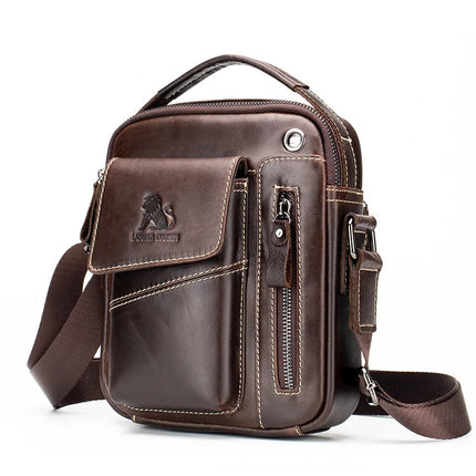 Men's Small Cowhide Single-shoulder Bag genuine leather fashion
