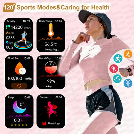 AI Smart Watch Health Monitor HRV+PPG