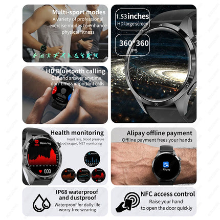 Smart Watch Men Bluetooth Call GPS