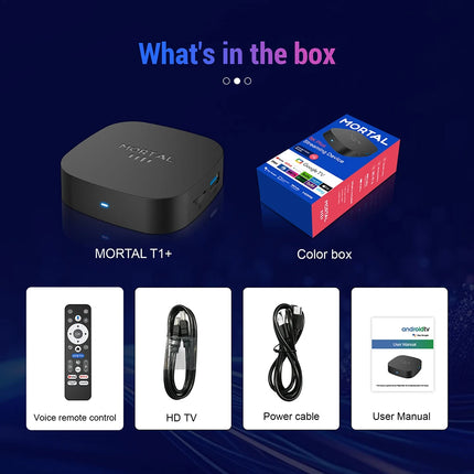 Boîtier de télévision intelligente Android 16 8K WiFi 6 – 8 Go de RAM + 128 Go