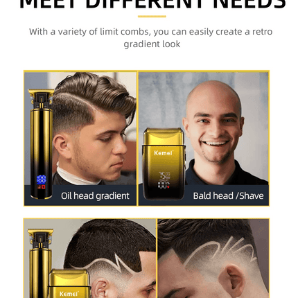 Kemei 2 in 1 Professional Electric Hair Clipper