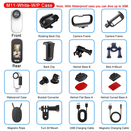 Dibellay 4K Mini Action Cam – Waterproof WiFi Sport Camera