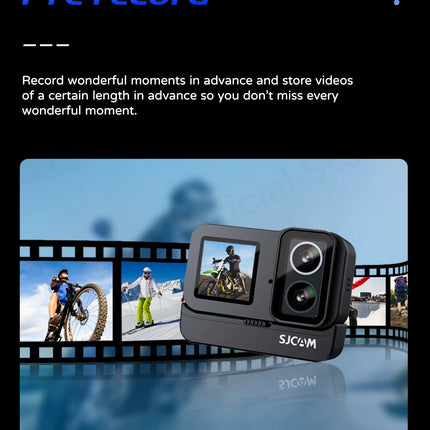 DIBELLAY SJCAM SJ20 4K Dual-Lens Action Camera – Anti-Shake, Waterproof, 5G WiFi, Touch Screen, Motion Detection