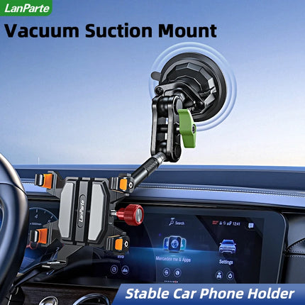 DIBELLAY LanParte – Support Téléphone Voiture 360° à Ventouse Métallique