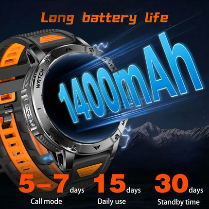 Military Sports Smart Watch with Flashlight