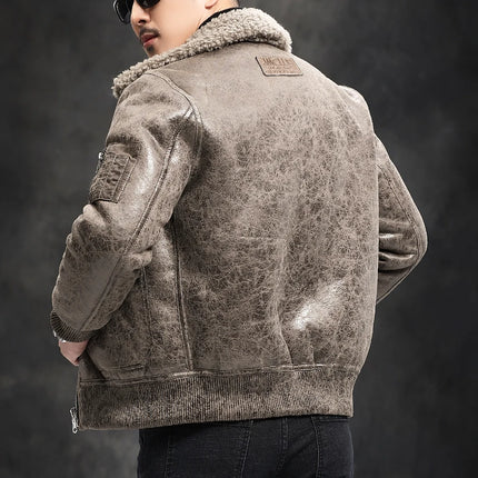 DIBELLAY Men's  Jacket Short Bomber Coat