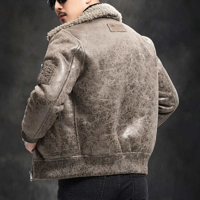 DIBELLAY Men's  Jacket Short Bomber Coat