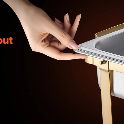 8 Qt Stainless Steel Chafing Dish Set 4 Pack
