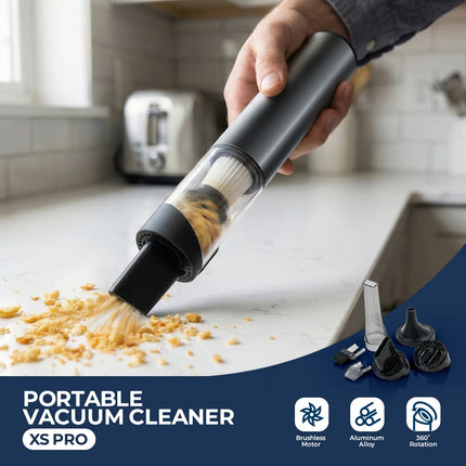 70W Portable Cordless Vacuum – 2-Speed Suction & Blower for Car/Home