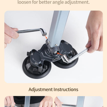 DIBELLAY – Support Tablette & Téléphone de Bureau Ultra Solide à Double Ventouse