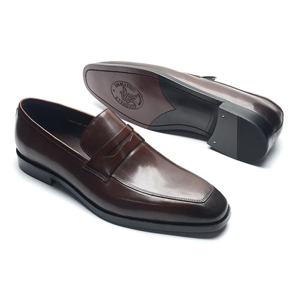 High Quality Mens Dress Shoes Brown Black Moccasins