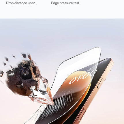 Dibellay Tempered Glass Screen Protector for iPhone 17–12 Pro Max (HD, Anti-Peep, Dust-Proof, with Cleaning Kit)