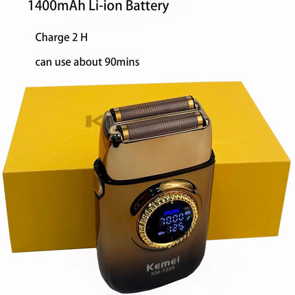 Kemei T228 New Electric Shaver Rechargeable Hair Beard Razor