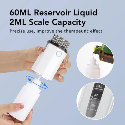 Portable Electric Hair Serum Comb – Red Light Scalp Massage & Follicle Care