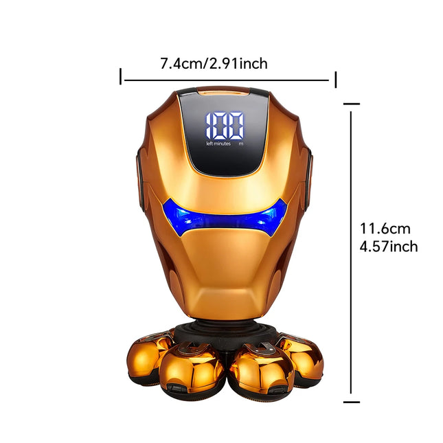 LED digital electric shaver set - nose hair trimmer, hair clipper