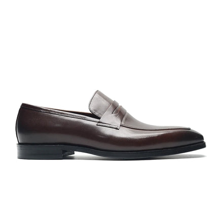 High Quality Mens Dress Shoes Brown Black Moccasins