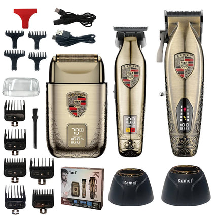 Hair Clippers Set Cordless USB Rechargeable Electric Barber