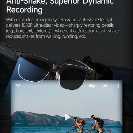 4K AI Smart Glasses with Translation