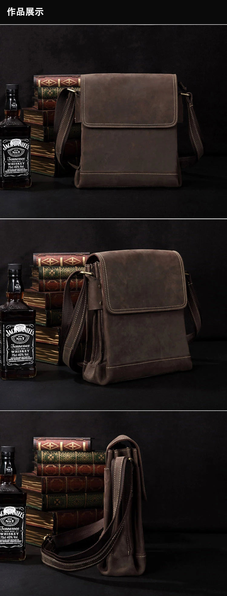 Vintage Fashion Genuine Leather Men