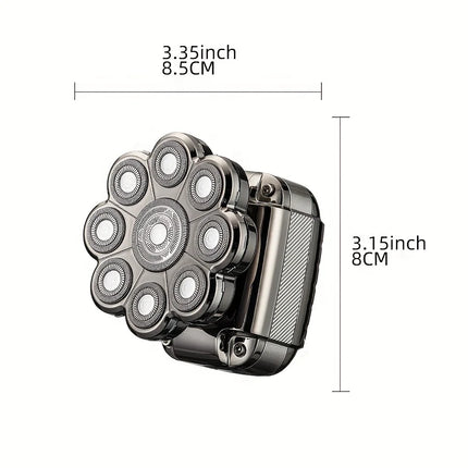 Men's multifunctional trimming set, USB portable charging bald shaver