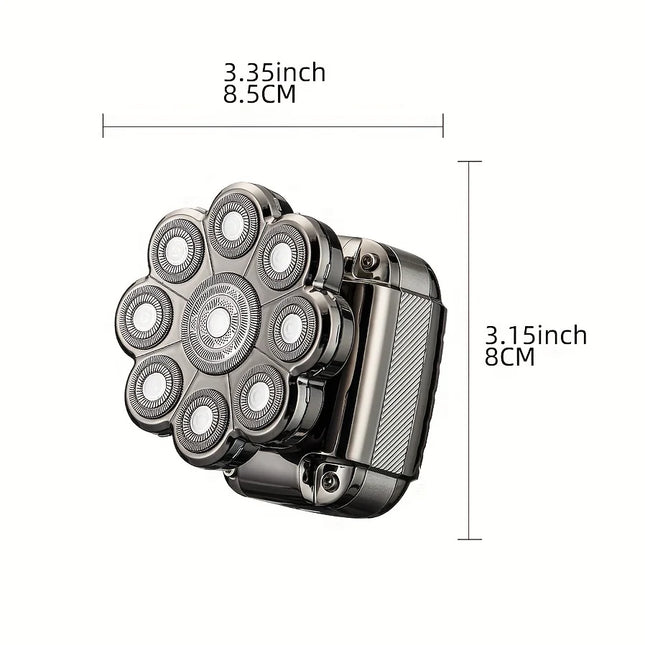 Men's multifunctional trimming set, USB portable charging bald shaver
