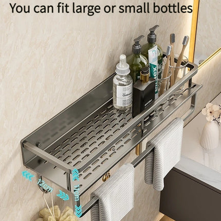 Aluminum Bathroom Wall Rack