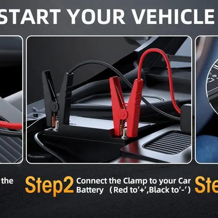 4-in-1 Car Jump Starter with Air Compressor 5000A 150PSI Power Bank Tire Inflator