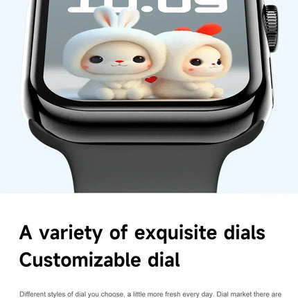 DIBELLAY i10 GPS Smartwatch – Series 10, Bluetooth Call, Heart Rate & Blood Pressure, Android/iOS, Unisex