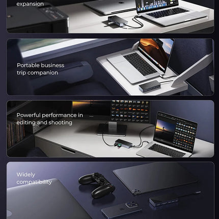 Boîtier SSD ORICO M.2 & Station d’accueil USB-C – 10Gbps, HDMI 4K, PD100W