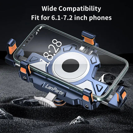 DIBELLAY LanParte – Support Téléphone Vélo & Moto avec Absorbeur de Chocs