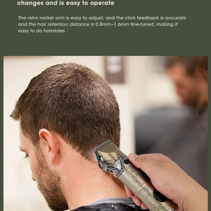 Professional Hair Clipper Electric Shaver Rechargeable