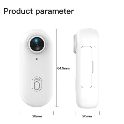 Dibellay 4K Magnetic Body Cam – Smart Wireless Action Camera