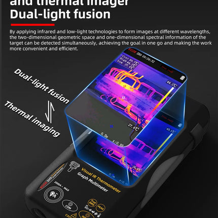 DIBELLAY BSIDE SH9/SH7 Thermal Imager & Multimeter 2-in-1 (320×320, 20000 Counts) – Auto & Heating