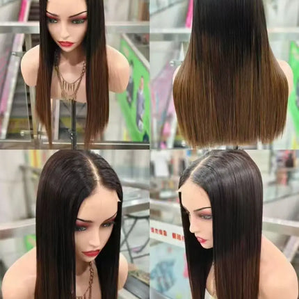 Perruque cheveux humains vietnamiens – 16A double drawn, HD Lace