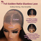 7x5 Glueless Wig / 180% / CHINA|22inches