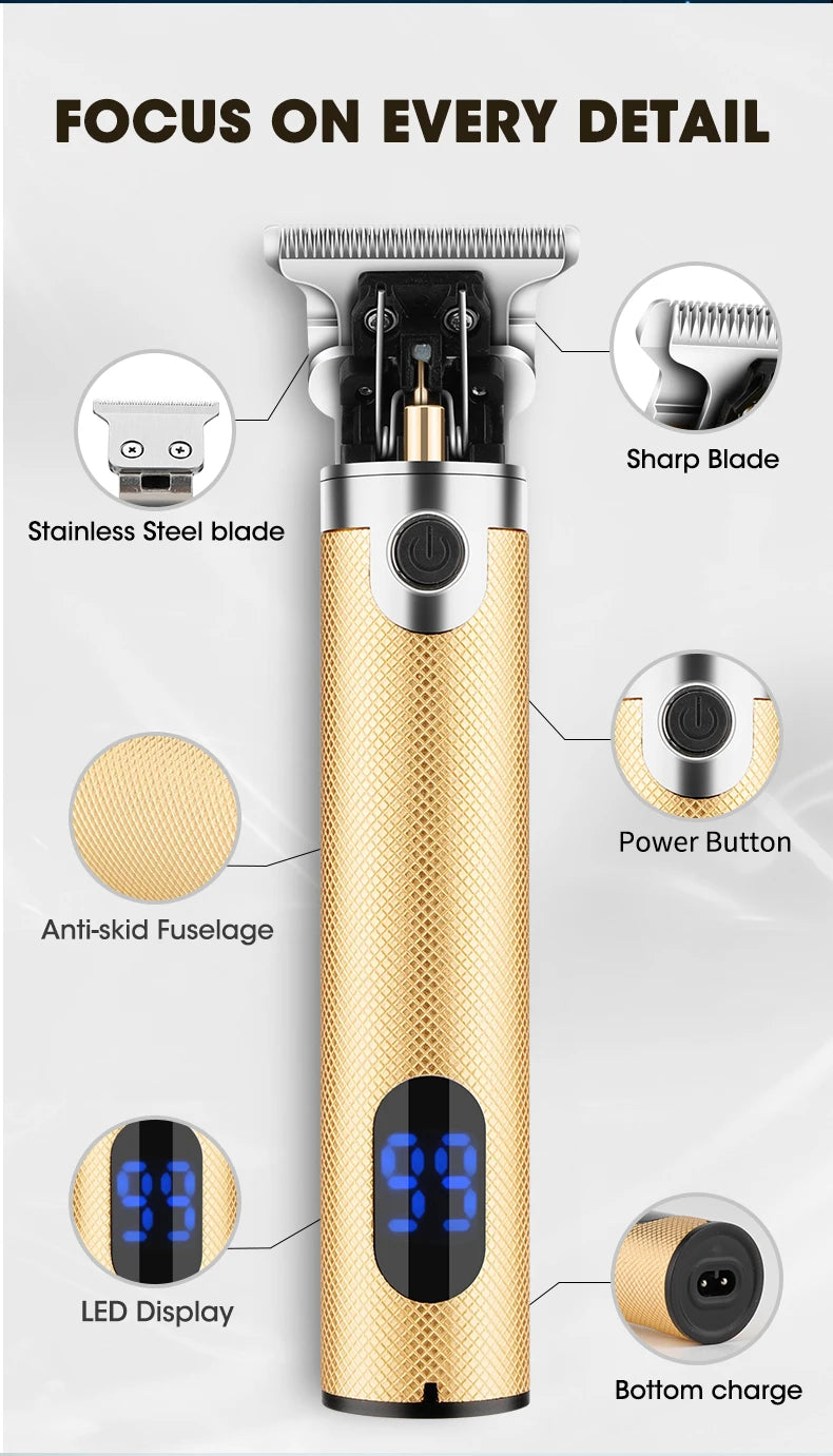 Professional 3-in-1 High-Power Hair Trimmer for Men