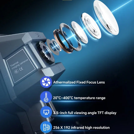 DIBELLAY NOYAFA NF-526E Infrared Thermal Imager – 256×192, Handheld Industrial Thermometer for Floor Heating & Repairs