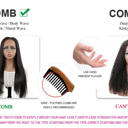 Glueless Ombre Deep Wave Wig – 6x4 HD Lace, Human Hair
