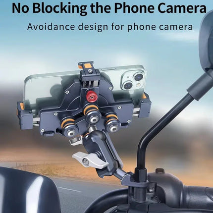 DIBELLAY LanParte – Support Téléphone Vélo & Moto avec Absorbeur de Chocs