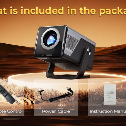 LynCast X7 AI Smart Projector 1080P, 8K Support, 1000 ANSI, Android 14, WiFi 6