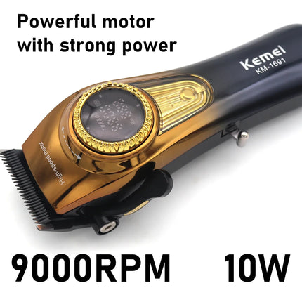 Kemei 1691 1677 T228 Kit Rechargeable Barber Hair Clippers Electric
