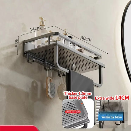 Aluminum Bathroom Wall Rack
