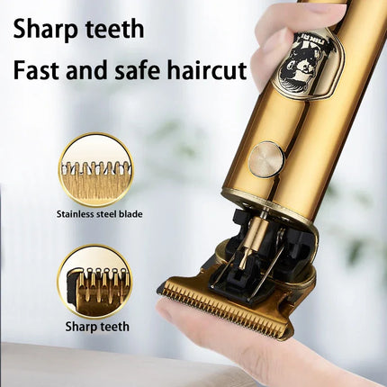 Men's Hair Clippers Cordless Rechargeable Led Display Beard