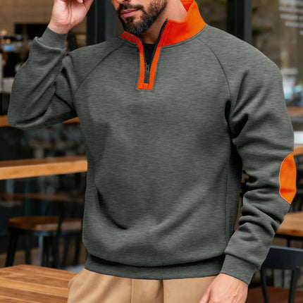Color-Block Half-Zip Sweater