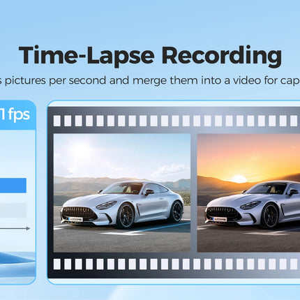 AZDOME Dash Cam GS63H Pro 4K+1080P 2.4" WiFi 6 GPS Car Camara
