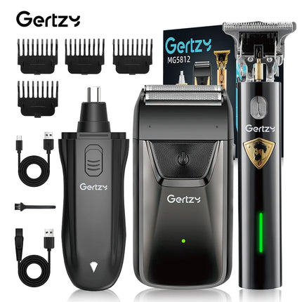 3 in 1 Men's USB charging electric foil shaver