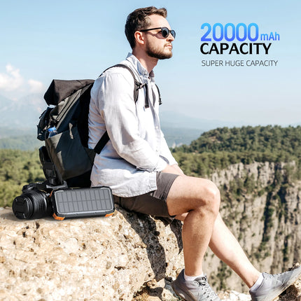 100,000mAh Solar Power Bank with Hand Crank